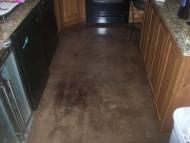 Finished kitchen floor.